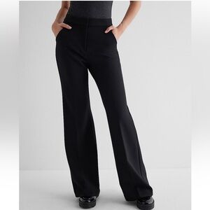 Express Editor High Waisted Trouser Flare Pant